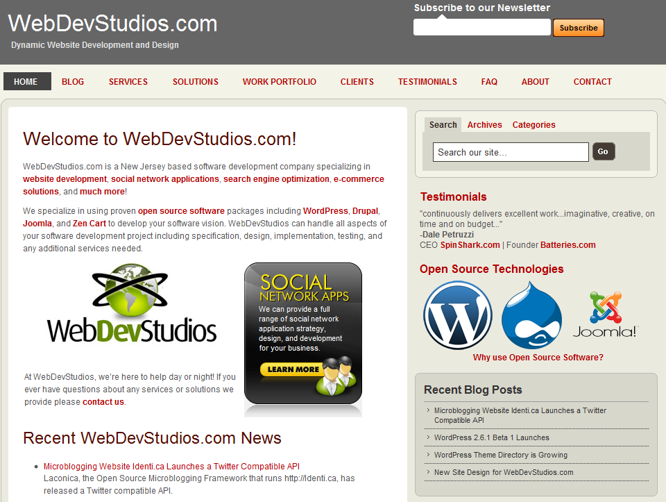 WebDevStudios.com Screenshot