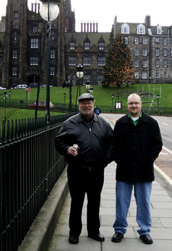 Brad and Dad in Scotland